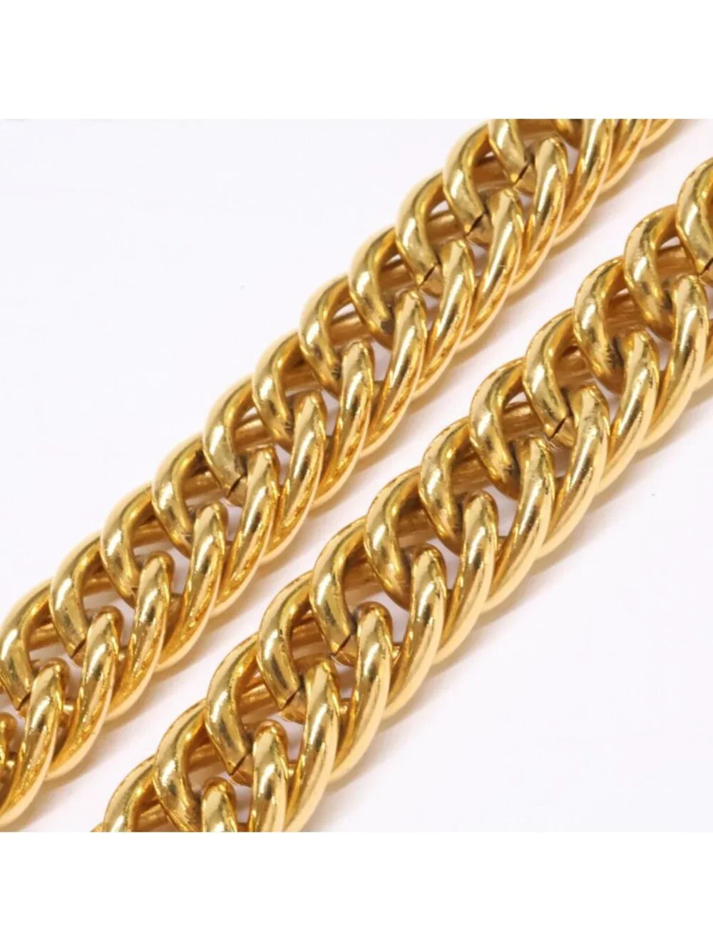 Chanel Vintage CC Logo Chain Choker Necklace
